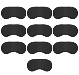 10 Stück Schlafmaske Augenbinde Damen und Herren, Augenmaske für Reisen,Spiel und Nickerchen - 1