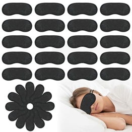 40 Stück Schlaf Augenmaske Lichtblockierende Augenschutz, Atmungsaktives Schlafmaske für Männer Frauen Kinder, Augenabdeckung Augenbinde mit Gummibänder für Reisen, Flugzeug, Hotel, Party - 1