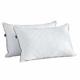 Amazon Brand - Umi Luxuriöse weiche Gänsefeder Daunenkissen mit Punktstickere, 100% Baumwollbezug, 2er Set, 48x74cm - 1