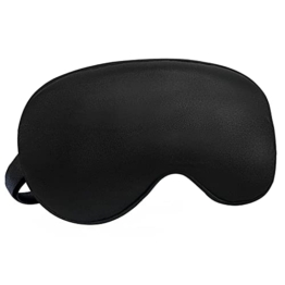 Audamp Schlafmaske Augenmaske Nachtmaske Verstellbarem Band Hautfreundlich Seide Ultraweiche Schlafbrille 1 Stück - 1