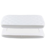 Baby Matratzenschoner Wasserdichte Spannbettlaken 50x90 cm Spannbetttuch Matratzenauflage Atmungsaktiv Bettlaken Laken für Beistellbett weiß YOOFOSS - 1
