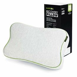 BLACKROLL® Recovery Pillow (50 x 30 cm), orthopädisches Kissen für erholsamen Schlaf, ergonomisches Kopfkissen mit Travel Bag für Reisen, Nackenkissen aus Viscose Memory Schaum, Made in Germany - 1