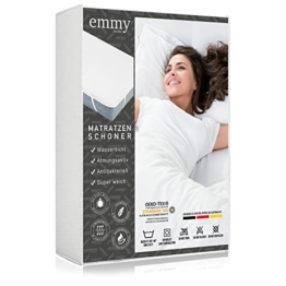 Emmy Home Matratzenschoner 160x200 wasserdicht – waschbare Inkontinenzunterlage, Nässeschutz – Atmungsaktive, Molton Matratzenauflage für Allergiker (160x200 cm) - 1