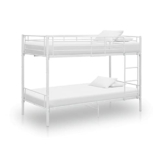 Hommdiy Etagenbett Weiß Metall 90×200 cm - 1