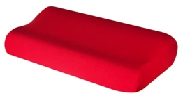 Kissenbezug Kissenhülle für Nackenkissen Nackenstützkissen Gesundheitskissen aus Baumwolle für Größen von 35x60 bis 45x75 cm (Rot 106) - 1