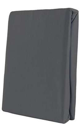 Leonado Vicent - Classic Spannbettlaken Bettlaken 100% Baumwolle Jersey Spannbetttuch in vielen Farben & Größen MARKENQUALITÄT ÖKO TEX Standard 100 (200 x 200 cm - 200 x 220 cm, Anthrazit) - 1