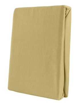 Leonado Vicent - Classic Spannbettlaken Bettlaken 100% Baumwolle Jersey Spannbetttuch in vielen Farben & Größen MARKENQUALITÄT ÖKO TEX Standard 100 (180 x 200 cm - 200 x 200 cm, Beige) - 1
