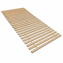 madera Rollrost XXL mit 23 extra stabilen Leisten aus massiven Buchenholz, belastbar bis ca. 280 kg Größe 90x200 - 1
