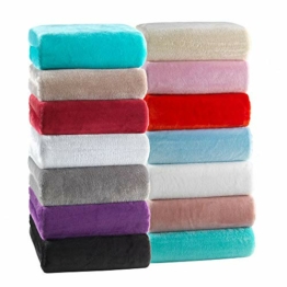 MALIKA® Premium warme Spannbettlaken kuschelige Cashmere-Touch Bettlaken Jersey Fleece Spannbetttuch Bett Flauschiges Laken, Farbe:GRAU, Größe:90-100 x 200 cm - 1