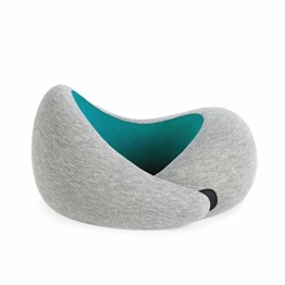 Ostrichpillow Go - Luxuriöses Reisekissen mit Memory Foam | Flugzeugkissen, Autoreisekissen, Nackenstütze (Blue Reef) - 1