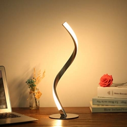 Spiral LED Tischleuchte 6W 3000K Warmweiß Nachttischlampe Nachttischlampe für Schlafzimmer Wohnzimmer Büro - 1