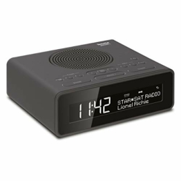 TechniSat DIGITRADIO 51 DAB+ Radiowecker (DAB, UKW, Uhrenradio, Wecker mit zwei einstellbaren Weckzeiten, Snooze-Funktion, Sleeptimer, dimmbares Display, Kopfhöreranschluss) schwarz - 1