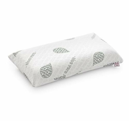 Textilhome - KopfKissen 75cm - Kern aus 100% natürlichem Visco pur. Kissen aus druckausgleichendem Viskogelschaum (Memory Foam) mit Aloe Vera Bezug. - 1