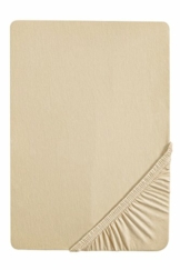 Traumhaft Schlafen - Castell - Markenbettwäsche 0077113 Spannbetttuch Jersey Stretch (Matratzenhöhe max. 22 cm) 1x 180x200 cm - 200x200 cm, kitt - 1