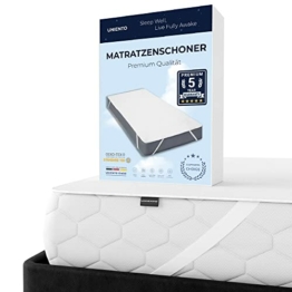 Uniento Wasserdichter Matratzenschoner 90 x 200 - atmungsaktive Matratzenauflage, Matratzenschutz ohne Knistern - 1