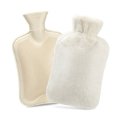 Wärmflasche Mit Bezug, Dawdix 1,8L Warmflasche Bettflasche Wärmeflaschen Wärmebeutel Warmeflasche hot water bottle mit weichem Fleeceüberzug Bettflasche Geschenk für Frauen Mutter Vater - 1